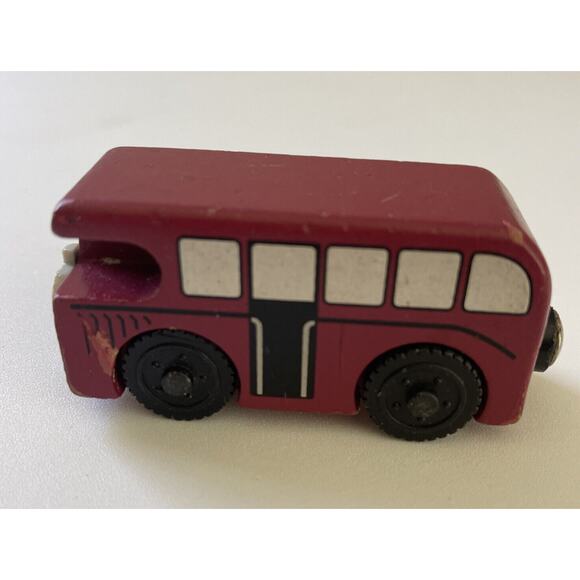 THOMAS THE TRAIN & Friends Wooden Railway BERTIE the BUS- 2003 Guillane - Picture 2 of 5